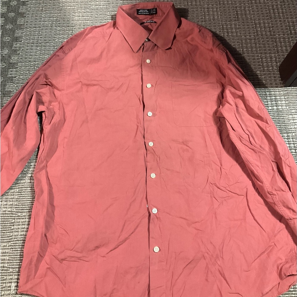 Claiborne Brown Casual Button Down Shirt